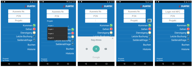 Flintec mobile Projektdatenerfassung