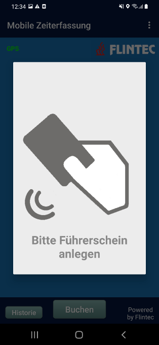 Flintec App: Aufforderung zur Führerscheinkontrolle