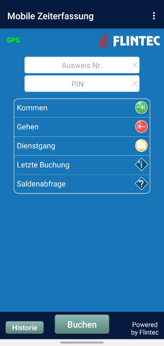 Flintec App für das Smartphone und Tablet mit Android Betriebssystem