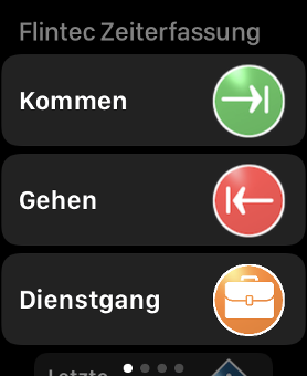 Flintec App für die Apple Watch